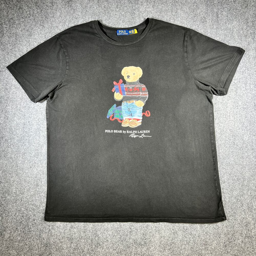 Polo Ralph Lauren Polo Bear Christmas T-Shirt Black 2XL Tall